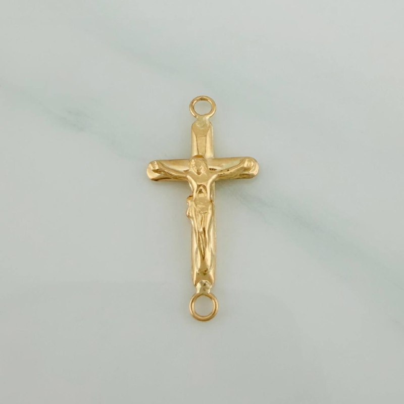 Herraje Cruz Cristo 0.9gr / 2.6cm / Oro Amarillo 18K %