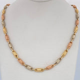 Cadena Rustica Barril 13.15gr / 59cm / Tres Oros 18K &