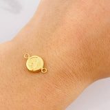Herraje Circulo Letra A 0.4g / 1.5cm Oro Amarillo 18K