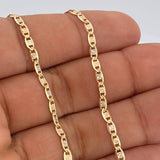 Cadena Escalera Plana 7.2gr / 60.1cm / Tres Oros +3 18K %