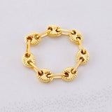 Anillo GC Diamantado 0.75g / T4 Oro Amarillo 18K