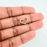 Herraje Silueta Corazón 0.95 g / 2.3 cm Oro Amarillo 18K
