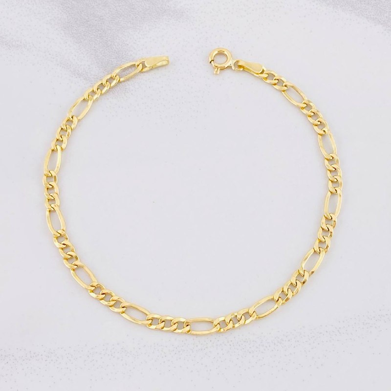 Pulso Fígaro 1.45g / 18.8cm / 3.6mm Oro Amarillo 18K