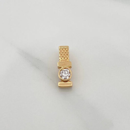 Dije Amuleto Malla 1.35gr / 1.5cm / Oro Amarillo 18K