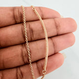 Cadena Media Luna Aro Seguido 4.1gr / 44.5cm / Oro Amarillo 18K