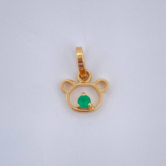 Dije Silueta Oso 0.3gr / 1.1cm / Oro Amarillo 18K $