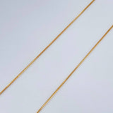 Set Cadena y Dije Veneciana + Virgen Milagrosa 1.6gr / Oro Amarillo 18K (Oferta) $