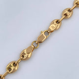 Cadena Rustica Barril Gc 12.75gr / 61.5cm / Tres Oros 18K &