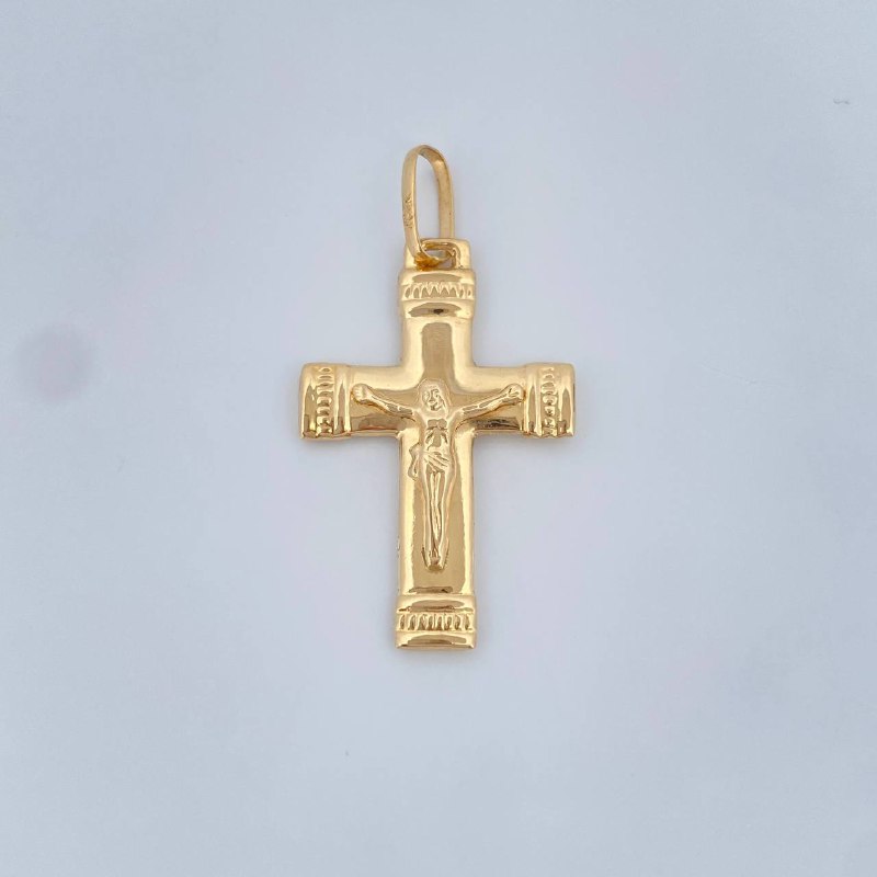 Dije Cruz Cristo 1.5gr / 3.5cm / Oro Amarillo 18K &