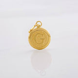 Dije Circulo Letra G 0.4g / 1.6cm Oro Amarillo 18K