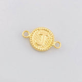 Herraje Circulo Letra J 0.55g / 1.6cm Oro Amarillo 18K