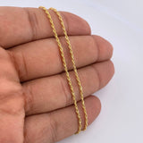 Cadena Lazo 1.25gr / 49.5cm / +3 Oro 18K &