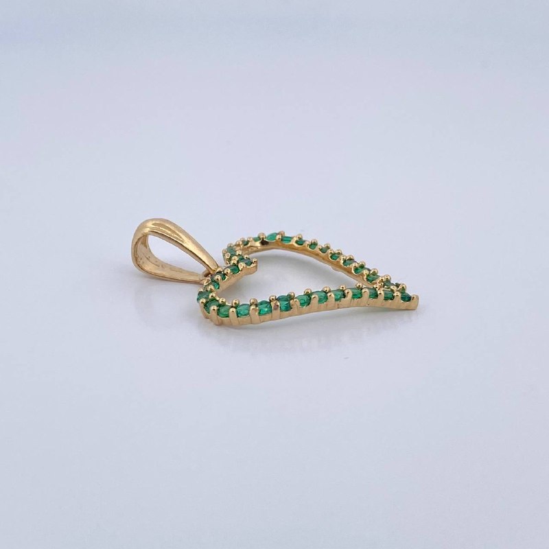 Dije Silueta Corazon 2gr / 3cm / Oro 18K &