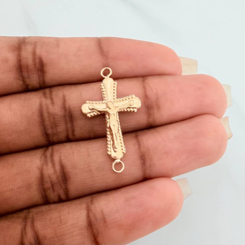 Herraje Cruz Cristo 1.05gr / 2.9cm / Oro Amarillo 18K %