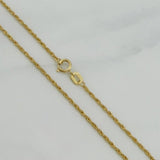 Set Cadena Lazo + Dije San Benito / 1,4 gr / 45.5 cm Oro Amarillo 18K
