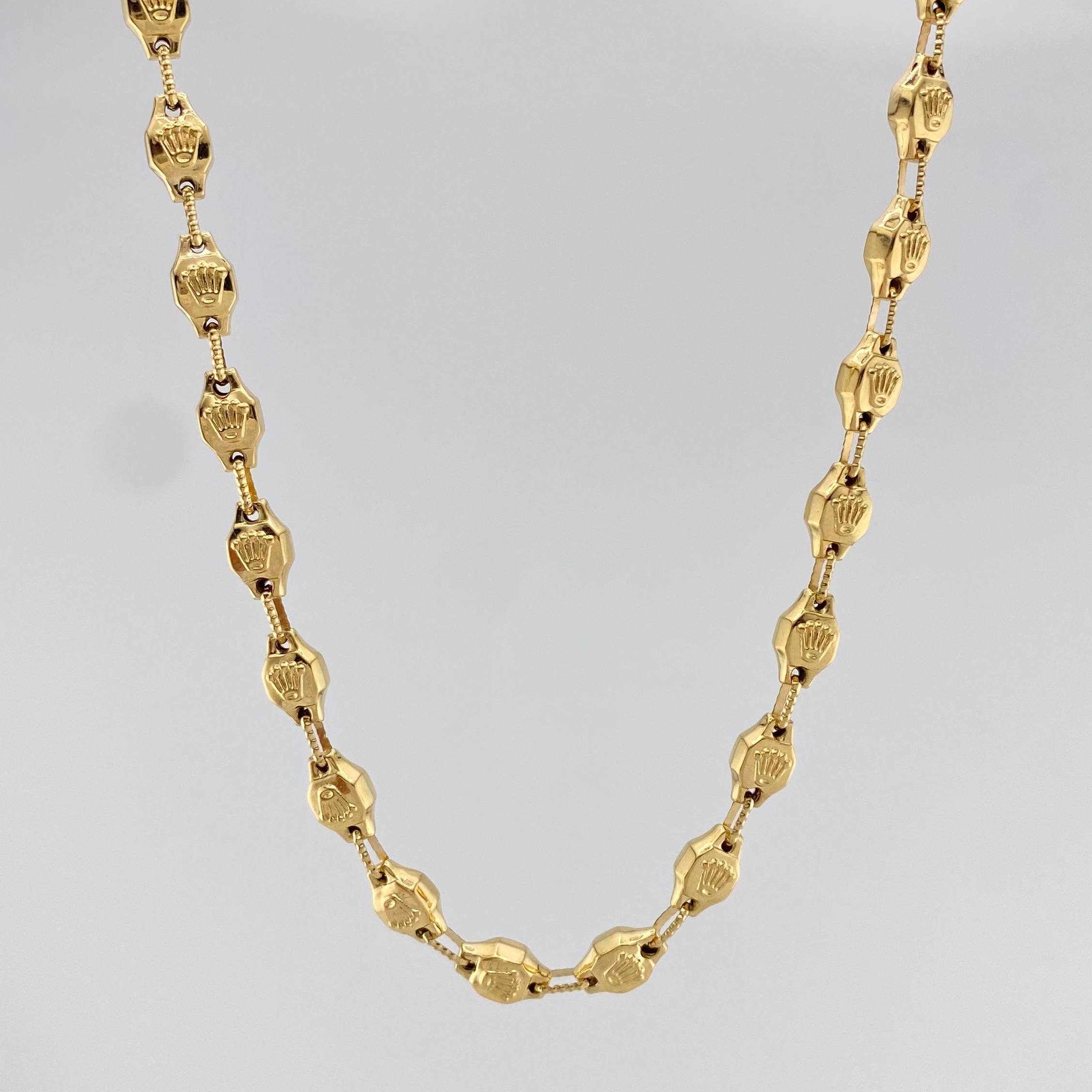 Cadena Rustica Corona 16.35 g / 61 cm / 5.6 mm Oro Amarillo 18K