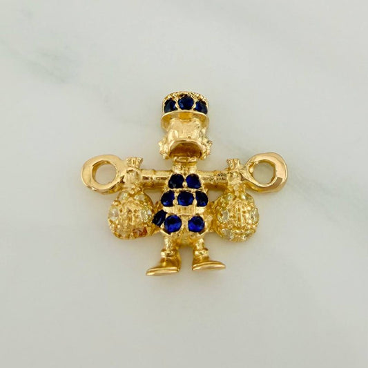 Herraje Pato Bolsa Dinero 1.6gr / 1.7cm / Oro Amarillo 18K %