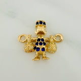 Herraje Pato Bolsa Dinero 1.6gr / 1.7cm / Oro Amarillo 18K %