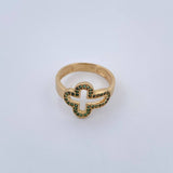 Anillo Silueta Cruz 3.25gr / T6 3/4 / Oro 18K &