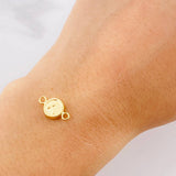 Herraje Circulo Letra A 0.4g / 1.5cm Oro Amarillo 18K