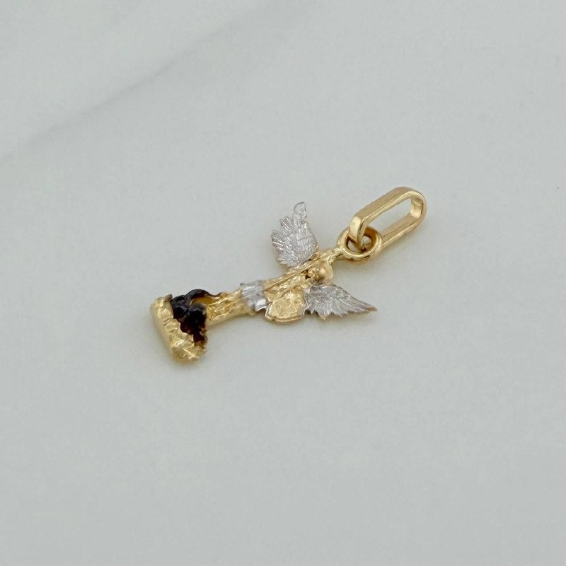 Dije San Miguel Arcangel 1.75 g / 2.8 cm Tres Oros 18K