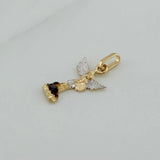 Dije San Miguel Arcangel 1.75 g / 2.8 cm Tres Oros 18K