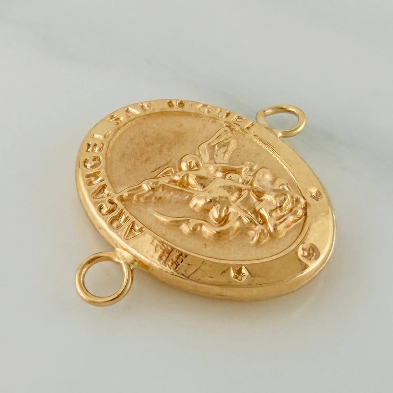 Herraje Arcangel San Miguel 0.95gr / 1.8cm / Oro Amarillo 18K %