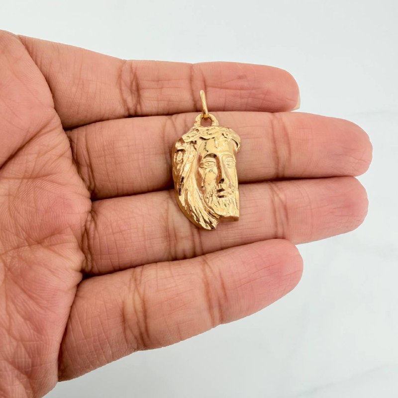 Dije Rostro Cristo 2.4 g / 3 cm Oro Amarillo 18K