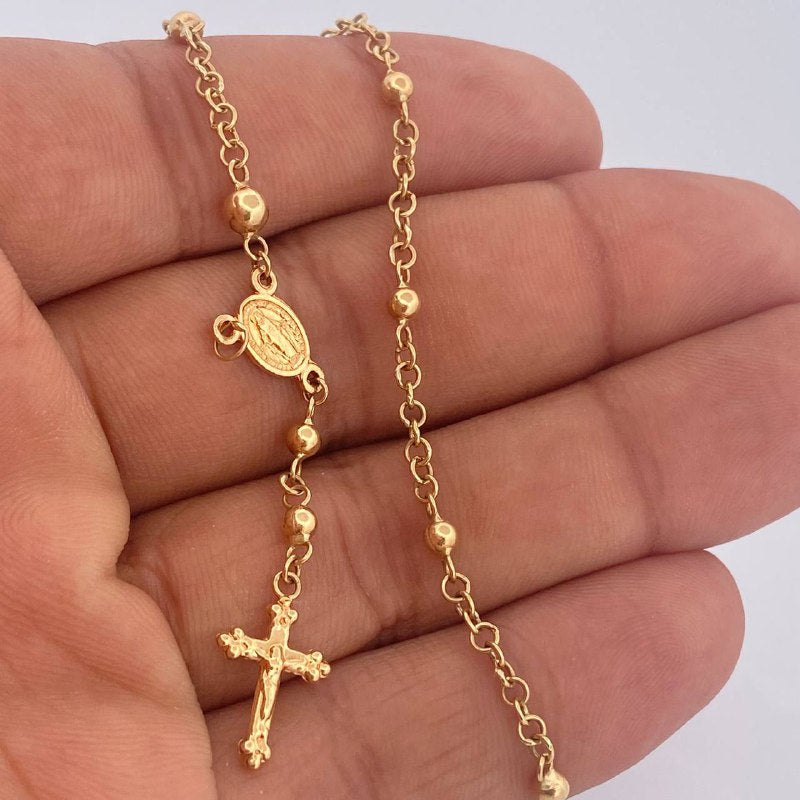 Tobillera Denario 4.05gr / 25.6cm / Oro Amarillo 18K $