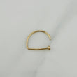 Piercing Medio Aro 0.35 g / 1 cm Oro Amarillo 18K