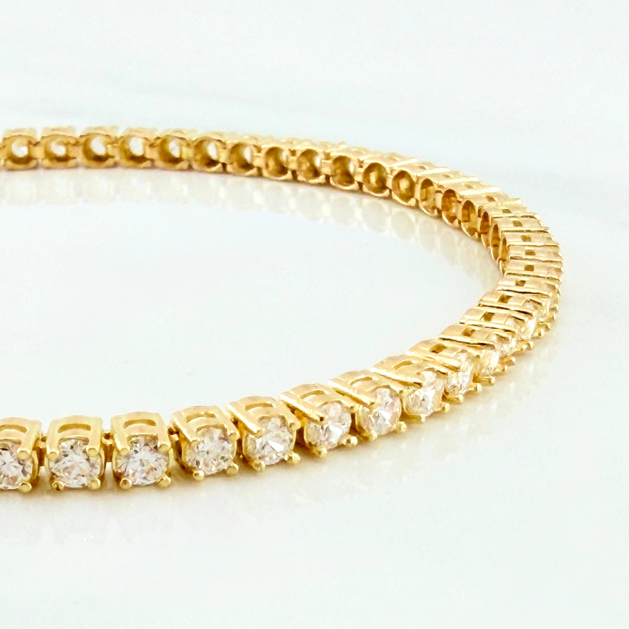 Pulso Tennis 11.35 g / 19.2 cm / 2.9 mm Oro Amarillo 18K