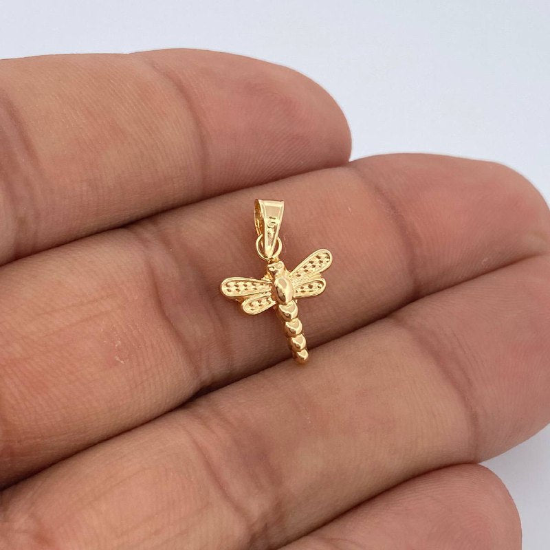Dije Libelula 0.5gr / 1.8cm / Oro Amarillo 18K &