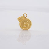 Dije Circulo Letra B 0.45g / 1.5cm Oro Amarillo 18K