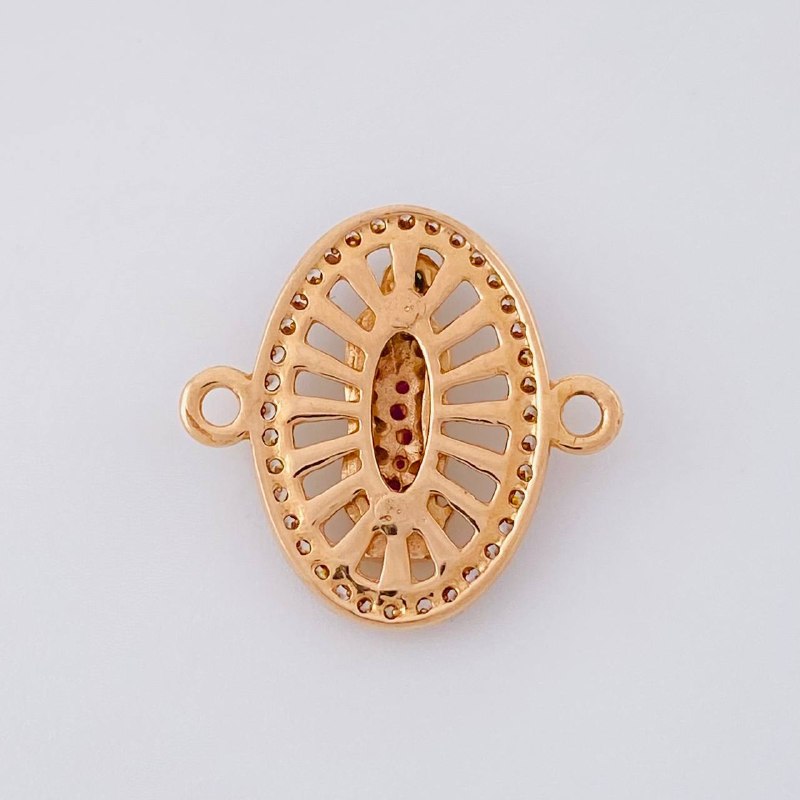 Herraje Virgen de Guadalupe 2g / 1.8cm Oro Rosa 18K