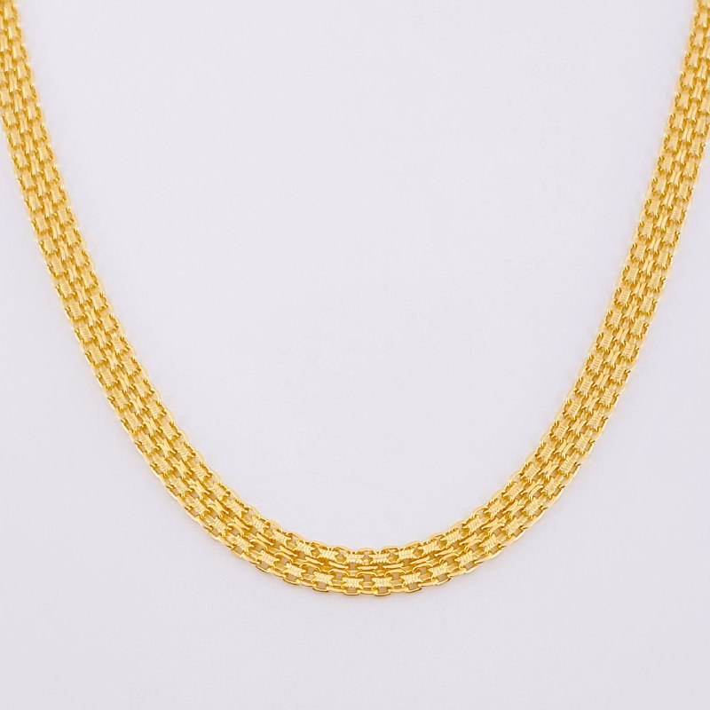 Cadena China 4.25g / 45cm / 3.3mm Oro Amarillo 18K