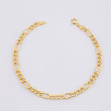 Pulso Fígaro 2.15g / 18.7cm / 4.5mm Oro Amarillo 18K