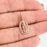 Dije Virgen De Guadalupe 1.3 g / 2 cm Oro Rosa 18K