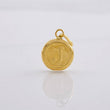 Dije Circulo Letra J 0.35g / 1.6cm Oro Amarillo 18K