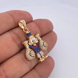 Dije Pato Bolsas Dinero 10gr / 4cm / Oro 18K &