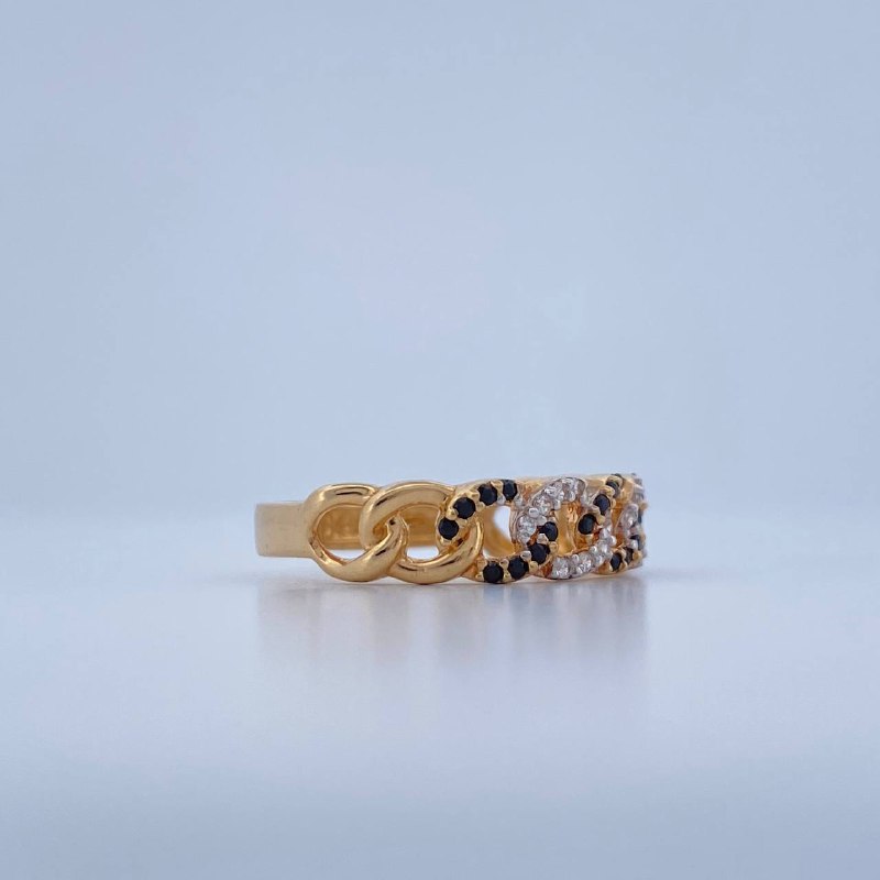 Anillo Cadena 2.3gr / T7 / Oro Amarillo 18K &