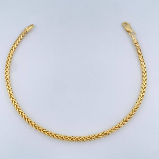 Pulso Franco 2.9gr / 20.5cm / Oro Amarillo +3 14K Italy $