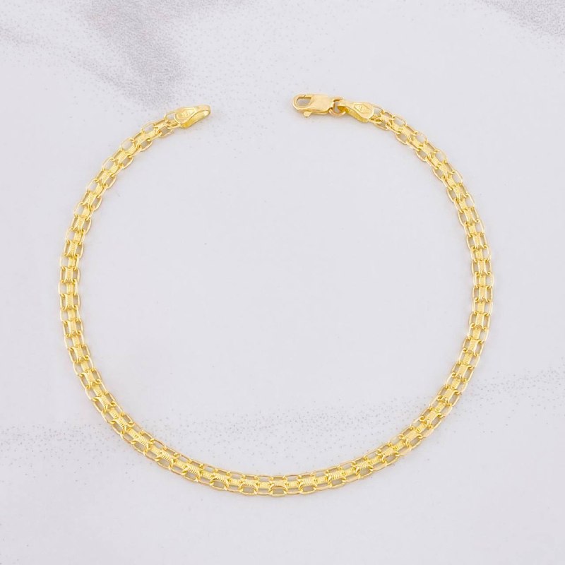 Pulso Chino 4.2g / 18.9cm / 3.24mm Oro Amarillo 18K