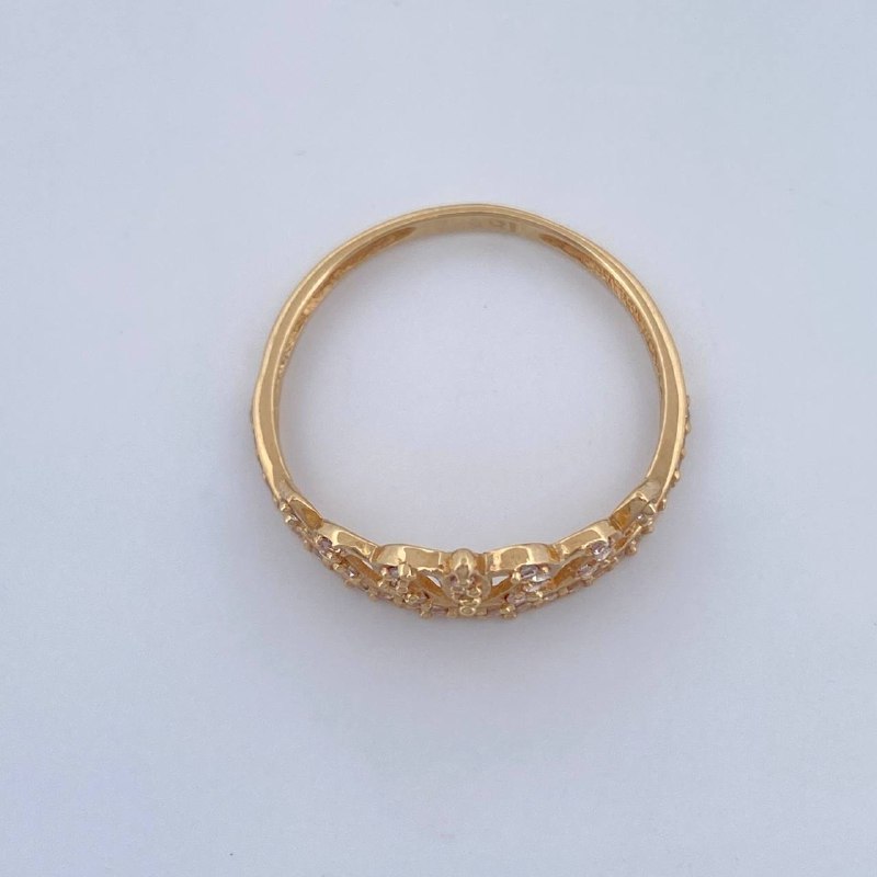 Anillo Tiara 1.6gr / T7 1/2 / Oro Amarillo 18K &