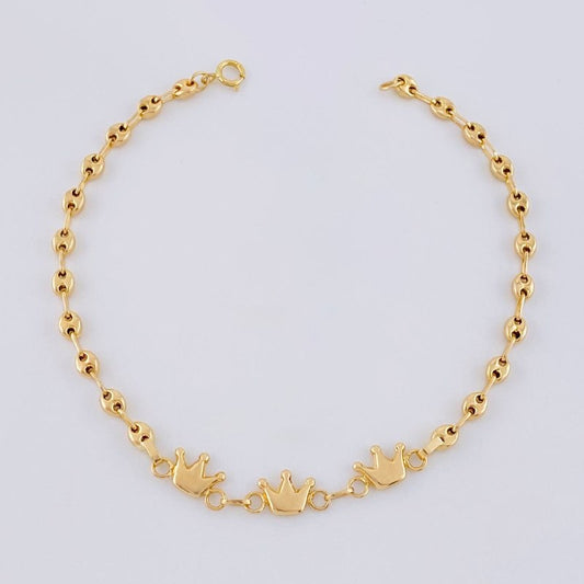 Pulso GC Coronas 2.4g / 18.5cm / 3.1mm Oro Amarillo 18K