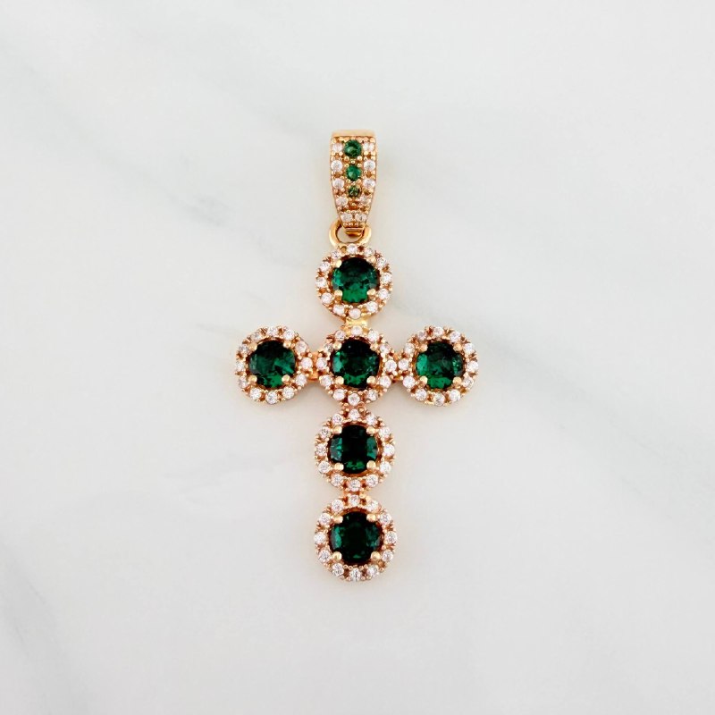 Dije Cruz Tupida 4.5 g / 3.8 cm Oro Amarillo 18K