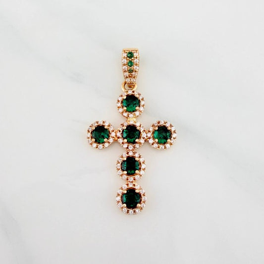 Dije Cruz Tupida 4.5 g / 3.8 cm Oro Amarillo 18K