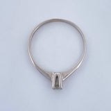 Anillo Solitario 1.25gr / T6 / Oro Blanco 18K &