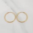 Candongas Aro Liso 1 g / 2 cm Oro Amarillo 18K