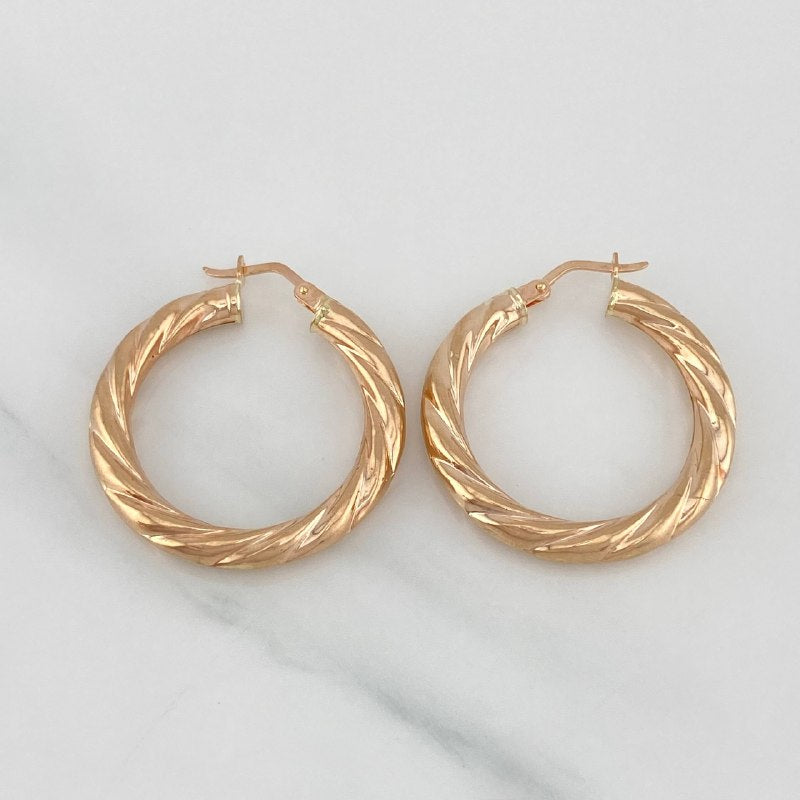 Candongas Emmi 3.8 g / 3 cm Oro Rosa 18K
