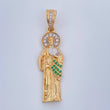 Dije San Judas Tadeo 4.05gr / 4cm / Dos Oros Amarillo Blanco 18K $